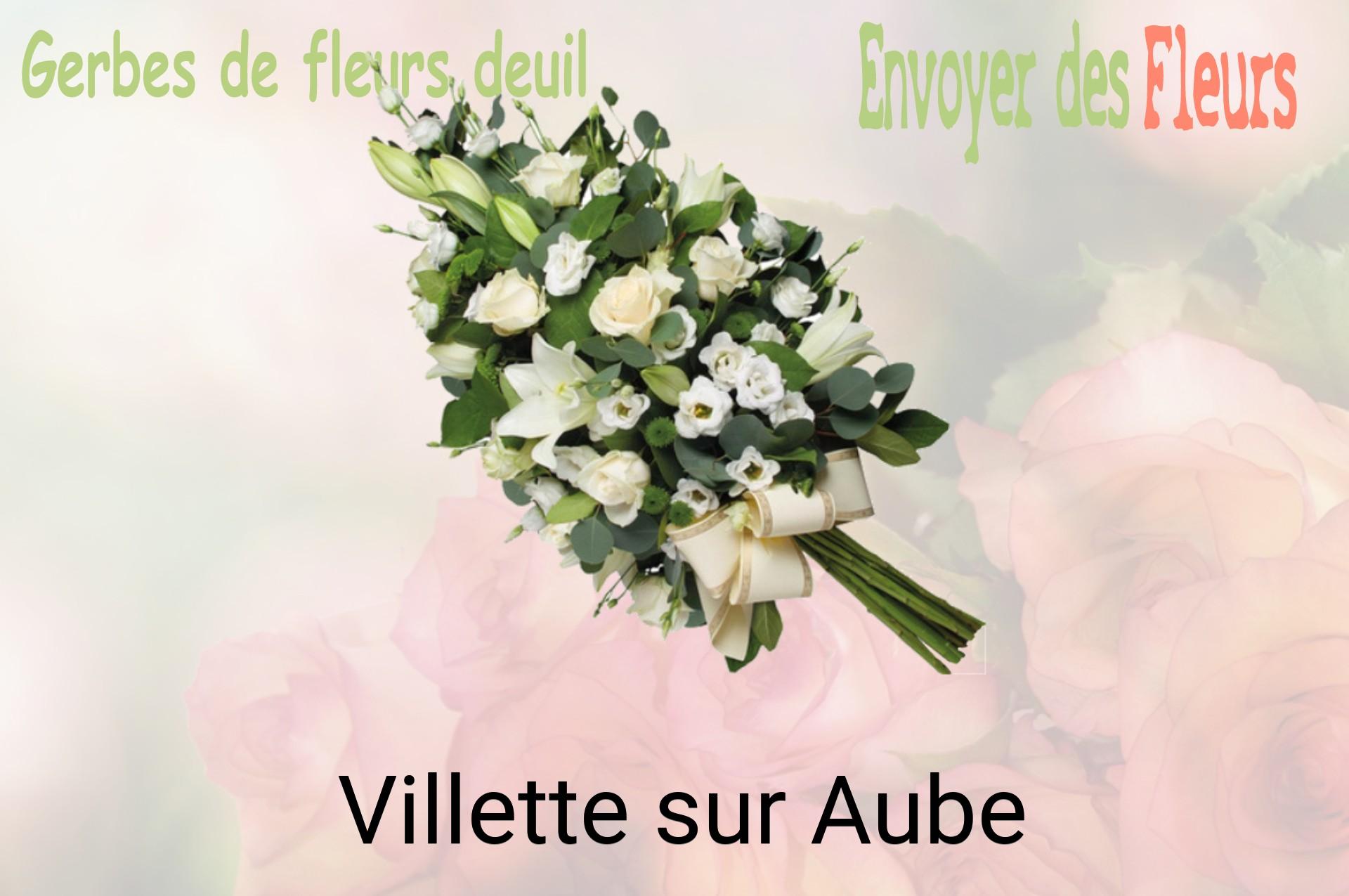Gerbe de fleurs de deuil livrée à Villette-sur-Aube